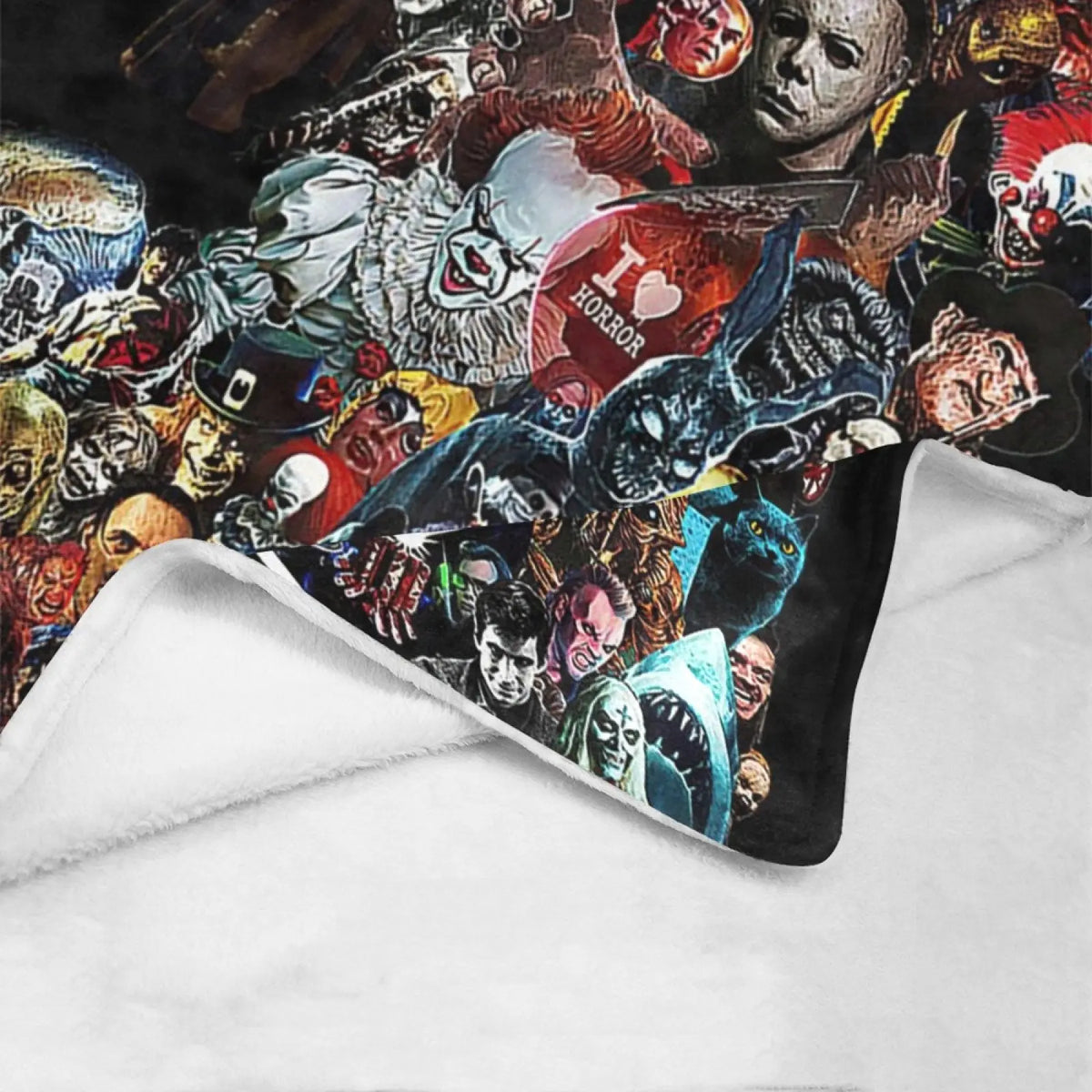Halloween Blanket No You Hang Up Horror Movie Character Blanket Gift Serial Killers Blanket Spooky Season Couch Bed Sofa Soft Lightweight Warm Cozy Flannel Fleece Bed Blanket Microfiber Furry horror blanket Thin-style air conditioning blanket