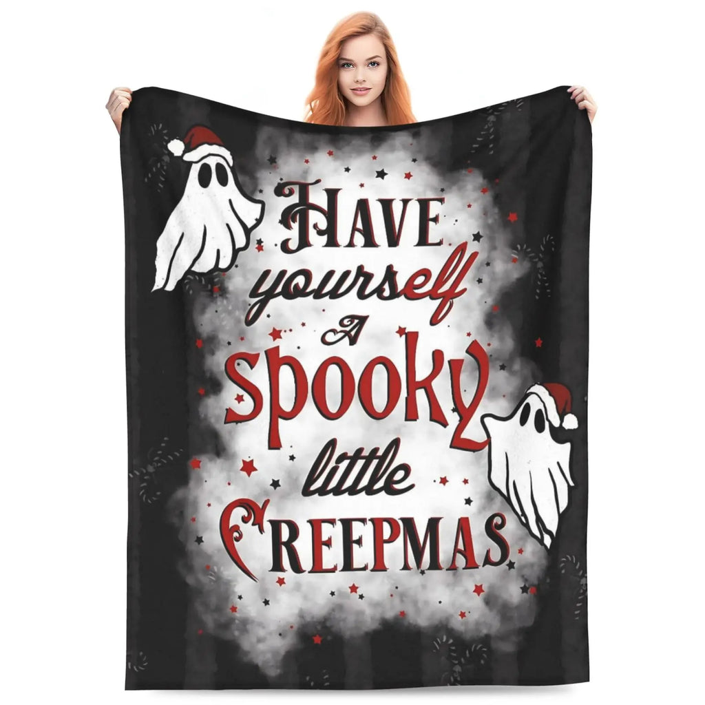 Halloween-M Blanket All Season Sofa Bedroom Chairs Dorm Couch Camping Soft Warm Cozy Bed Fleece Throw Gift for Men Women Boy Girl