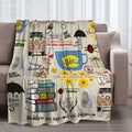Gil-more Girls Throw Blanket Flannel Blanket Ultra-Soft Fleece Throw Cozy Fuzzy Plush Flannel Blanket Suitable for All Seasons Couch Bed Living Room Sofa Bedroom Chairs Dorm Birthday Valentine's Day Christmas Gifts