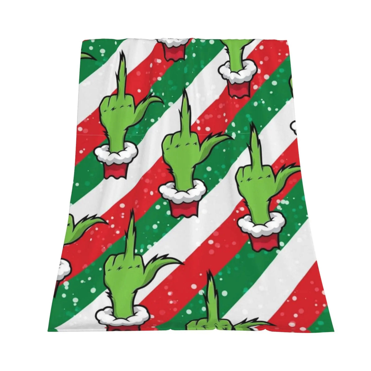 Funny Cartoon Christmas Print Super Soft Flannel Blanket, multi-purpose, suitable for sofa, bedroom, office or camping, suitable for all seasons