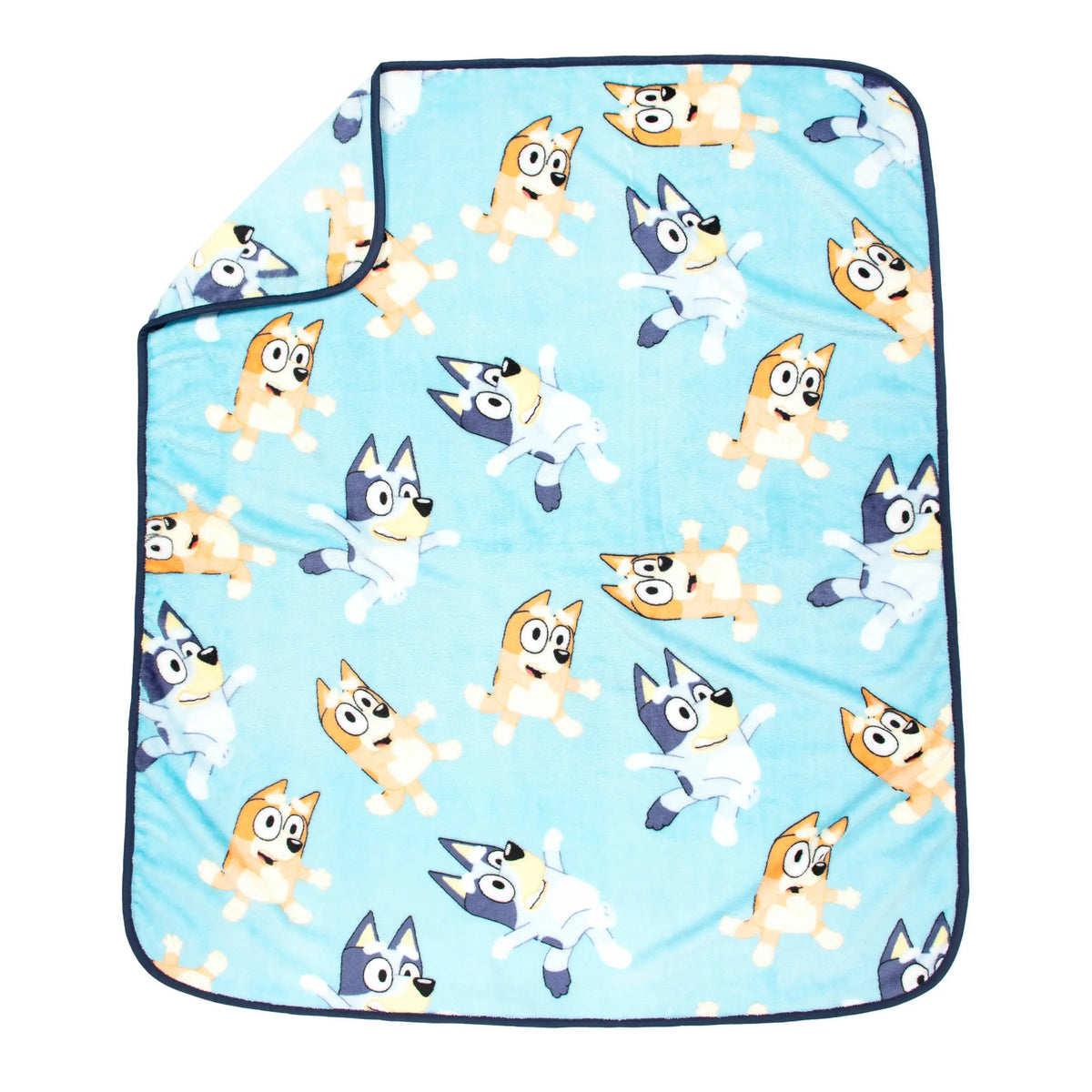 Jay Franco Bluey Dance Party Bedding Set Pack - Super Soft 40x50 in Cartoon Theme Blanket, 11" Hug Buddy, Spot Clean Pillow, Ideal for Guest Room Use & Gifting