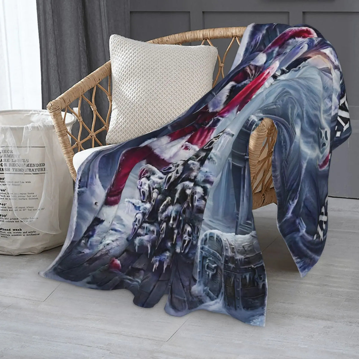Halloween-M Blanket All Season Sofa Bedroom Chairs Dorm Couch Camping Soft Warm Cozy Bed Fleece Throw Gift for Men Women Boy Girl