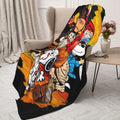 [Summer Sale Deals] Halloween blanket, horror movie character blanket, horror season blanket, sofa bed blanket, lightweight and warm flannel blanket, plush microfiber blanket, thin air conditioning blanket