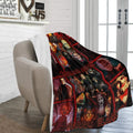 [Memorial Day Deals] Horror Movie Blanket, Halloween Blanket, Halloween Blanket, Scary Movie Blanket, Horror Blanket Gifts for Halloween, Christmas Blankets (50x60 inch), Horror Lover Gifts, Homegoods Halloween